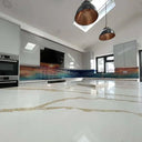 Sunset Beach Printed Glass Kitchen Splashback - Bespoke - CreoGlass®
