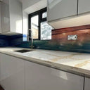 Sunset Beach Printed Glass Kitchen Splashback - Bespoke - CreoGlass®