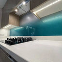 Teal to White- Gradient - Splashback - Bespoke - CreoGlass®