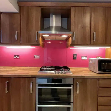 Telemagenta Colour Glass Splashback - Bespoke - CreoGlass®