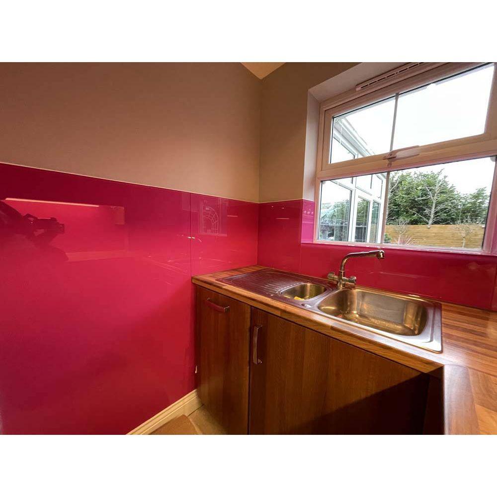 Telemagenta Colour Glass Splashback - Bespoke - CreoGlass®