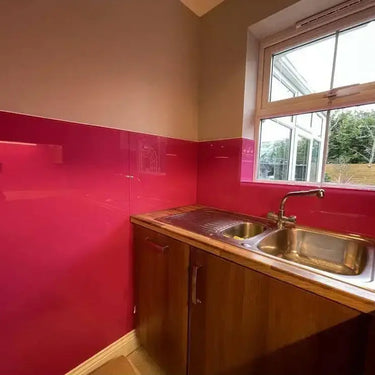 Telemagenta Colour Glass Splashback - Bespoke - CreoGlass®