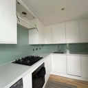 Matt Tuscan Glade Colour Glass Splashback - Bespoke - CreoGlass®