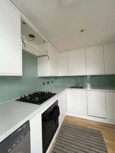 Matt Tuscan Glade Colour Glass Splashback - Bespoke - CreoGlass®