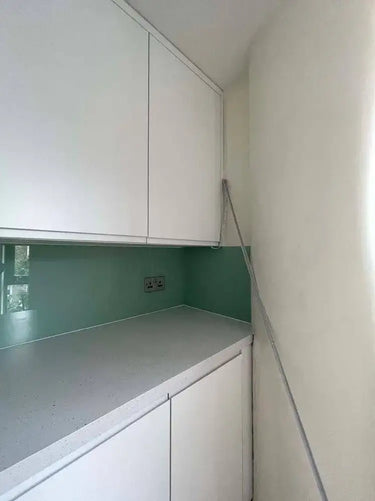 Matt Tuscan Glade Colour Glass Splashback - Bespoke - CreoGlass®