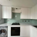Matt Tuscan Glade Colour Glass Splashback - Bespoke - CreoGlass®