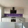 Matt Violet Colour Glass Splashback - Bespoke - CreoGlass®