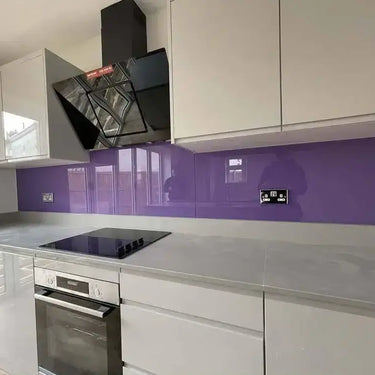 Matt Violet Colour Glass Splashback - Bespoke - CreoGlass®