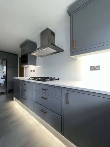 Matt White Colour Glass Splashback - Bespoke - CreoGlass®