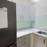 White Green Colour Glass Splashback - Bespoke - CreoGlass®