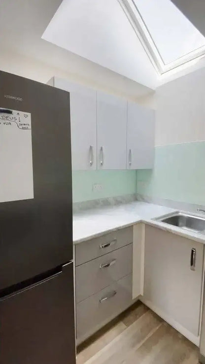 White Green Colour Glass Splashback - Bespoke