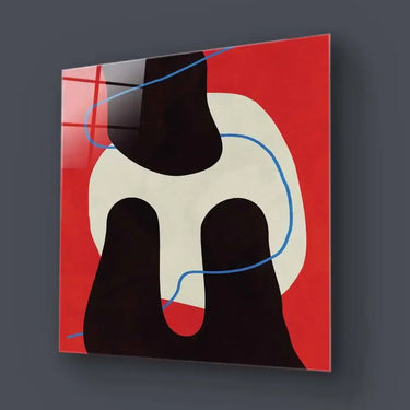 Abstract Blue Thread Glass Wall Art - DIY - CreoGlass®