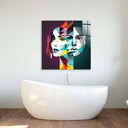 Abstract Gemini Woman Glass Wall Art - DIY - CreoGlass®