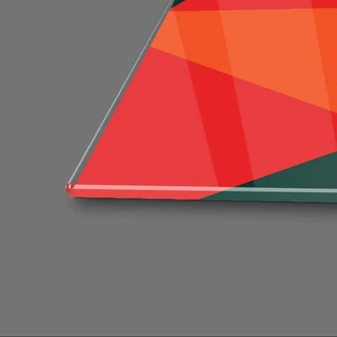 Abstract Geometric Corgi Glass Wall Art - DIY - CreoGlass®