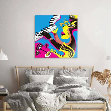 Abstract Jazz Band Glass Wall Art - DIY - CreoGlass®