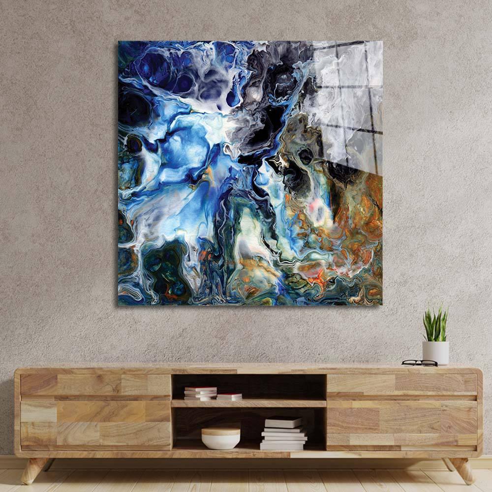 Abstract Liquid Structure Glass Wall Art - DIY - CreoGlass®