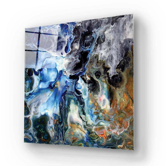 Abstract Liquid Structure Glass Wall Art - DIY - CreoGlass®