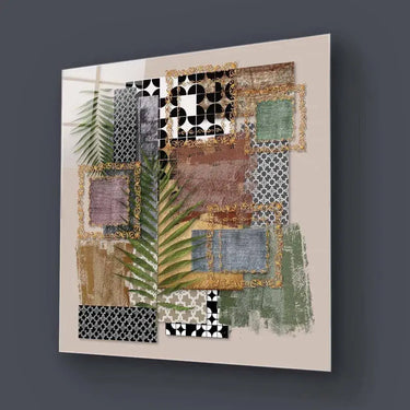 Abstract Prints Collage Glass Wall Art - DIY - CreoGlass®
