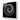 Black and white spiral pattern on decorative glass panel, modern architectural design