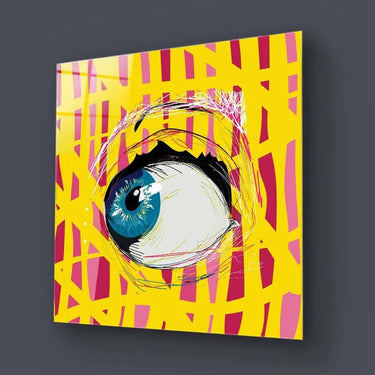 Abstract Side Eye Glass Wall Art - DIY - CreoGlass®
