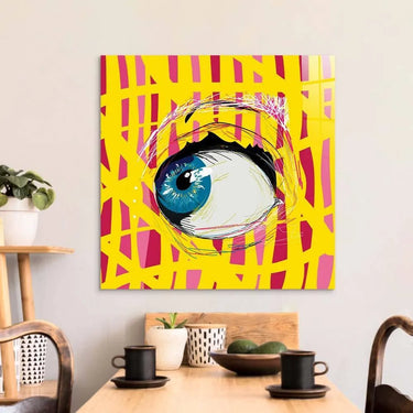 Abstract Side Eye Glass Wall Art - DIY - CreoGlass®