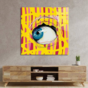 Abstract Side Eye Glass Wall Art - DIY - CreoGlass®