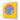 Vibrant glass art panel featuring a purple cat atop a blue skull with wings, set against yellow background