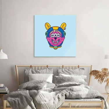 Abstract Space Dog Glass Wall Art - DIY - CreoGlass®