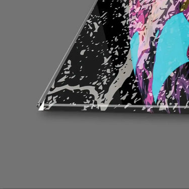 Abstract Spraypaint Square Glass Wall Art - DIY - CreoGlass®