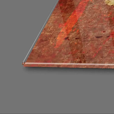 Abstract Volcanic Colours Glass Wall Art - DIY - CreoGlass®