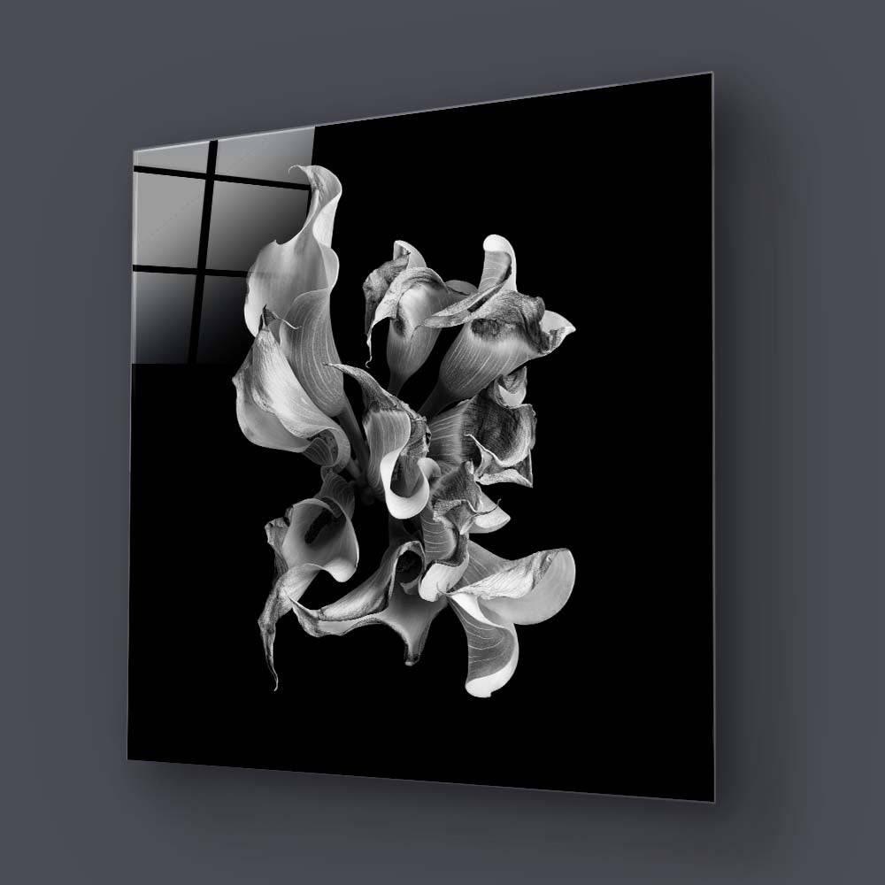 Abstract White Calla Glass Wall Art - DIY - CreoGlass®