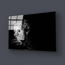 Black and White Leopard Glass Wall Art - DIY - CreoGlass®