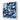 Blue and White Abstract Drops Glass Wall Art - DIY - CreoGlass®
