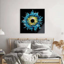 Blue Iris Glass Wall Art - DIY - CreoGlass®
