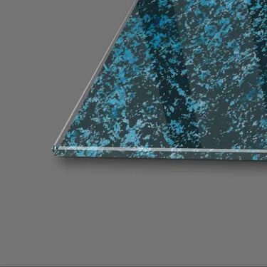 Blue Islamic Calligraphy Glass Wall Art - DIY - CreoGlass®