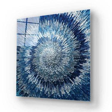 Blue Spiral Glass Wall Art - DIY - CreoGlass®
