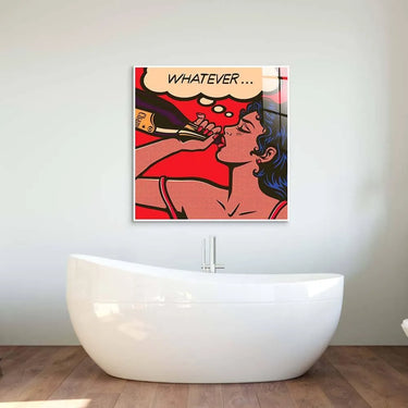 Champagne Retro Glass Wall Art - DIY - CreoGlass®