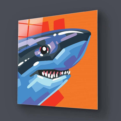 Charming Shark Glass Wall Art - DIY - CreoGlass®