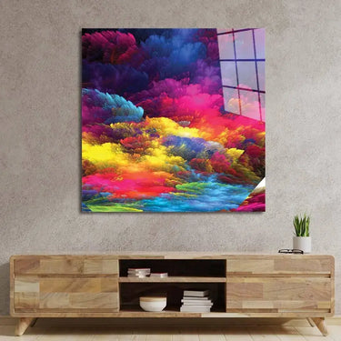 Colourful Clouds Glass Wall Art - DIY - CreoGlass®