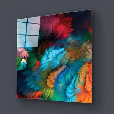 Colourful Leaves Glass Wall Art - DIY - CreoGlass®