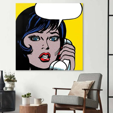 Distress Call 2 Retro Glass Wall Art - DIY - CreoGlass®
