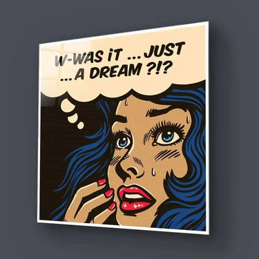 Dream Retro Girl Glass Wall Art - DIY - CreoGlass®