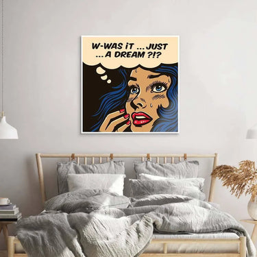 Dream Retro Girl Glass Wall Art - DIY - CreoGlass®