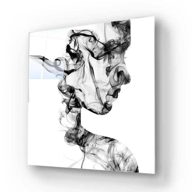 Female Figure in Smoke Glass Wall Art - DIY - CreoGlass®