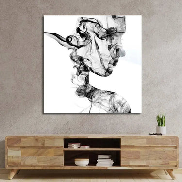 Female Figure in Smoke Glass Wall Art - DIY - CreoGlass®