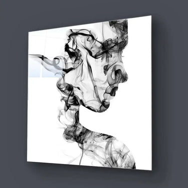 Female Figure in Smoke Glass Wall Art - DIY - CreoGlass®