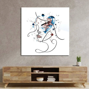 Female Portrait Watercolour Glass Wall Art - DIY - CreoGlass®