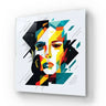 Geometric Female Portrait Glass Wall Art - DIY - CreoGlass®