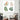 Geometric Painted Leaves Glass Wall Art - DIY - CreoGlass®