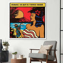 Girl in Paradise Retro Glass Wall Art - DIY - CreoGlass®